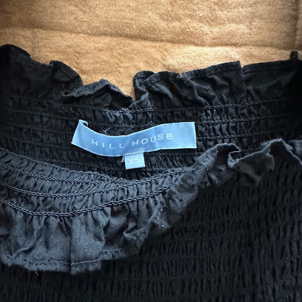 Hill House Home Nesli Black Swiss Jacquard Dot Nap Dress New Size Extra Small - Picture 5 of 8
